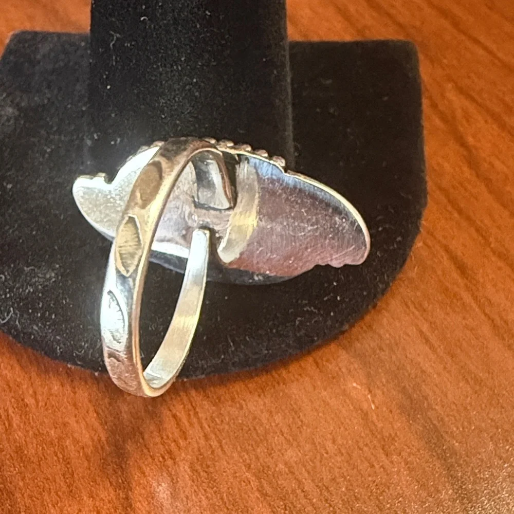 New 925 Sterling Silver Golden Hills Turquoise Adjustable Ring